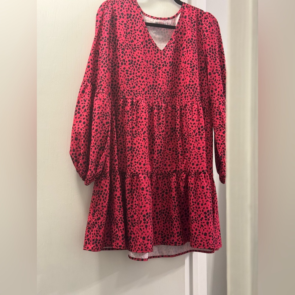 SHEIN L long sleeve ruffle dress